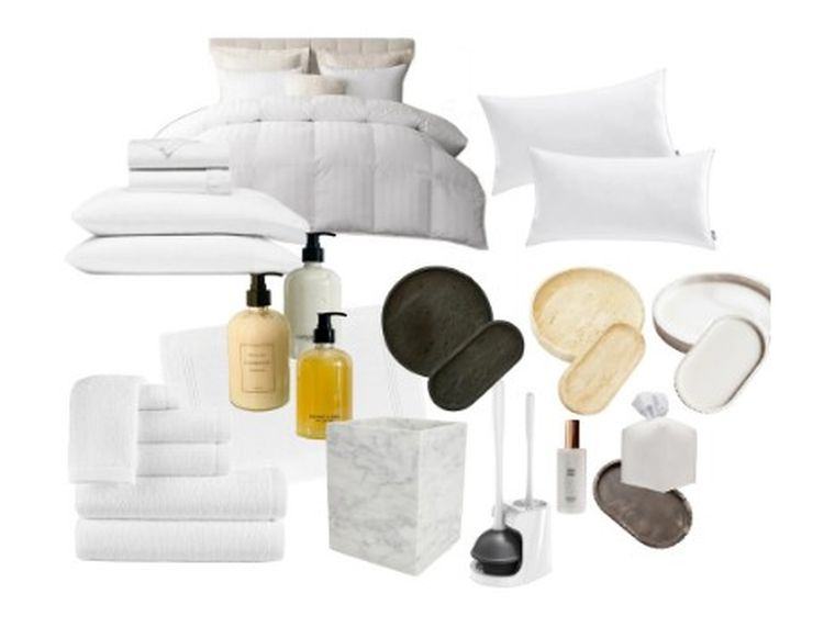 Luxury package — fine bedding, bath linens, and finishing details